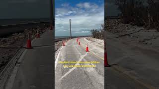 Sanibel Island Hurricane Milton Road washed out hurricanemilton sanibelisland captiva sanibel [upl. by Gerhard624]