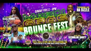 HASIZZLE Mardi Gras Bounce Fest at Brass Hall New Orleans [upl. by Yllak322]