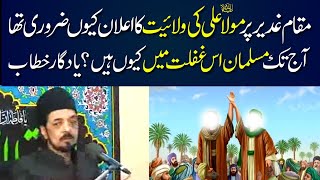 Wilayat e Ali AS Ka Elan Kiun Zroori Tha  Allama Zameer Akhtar Naqvi 2024 [upl. by Mou139]