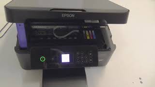 Epson Expression Home XP3100XP3105 How to ChangeReplace Ink Cartridges [upl. by Ellebyam]