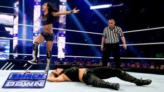 Kaitlyn vs AJ Lee  WWE Divas Championship Match SmackDown Aug 2 2013 [upl. by Fadas]