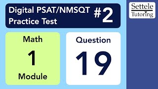 Digital PSAT 2 Math Module 1 Question 19 xyplane [upl. by Alomeda]