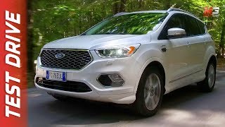 NEW FORD KUGA VIGNALE 2018  FIRST TEST DRIVE [upl. by Trebor]