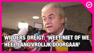 Wilders DREIGT MET KABINETSCRISIS vanwege NOODWET asiel [upl. by Noffets]