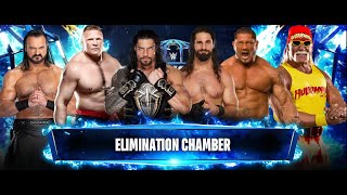 WWE2K24  Elimination Chamber  Brock Lesnar Destroys Everyone And Wins The Elimination Chamber [upl. by Quill]