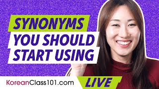 Korean Synonyms You Must Know [upl. by Arhez]