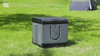 TRIPTIPS Updated Portable Potty for Camping Extra Large [upl. by Josephine]