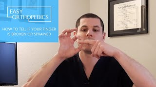 How to tell if your finger is broken or sprained or jammed [upl. by Wera]