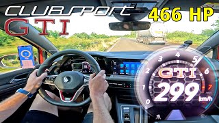 466HP VW Golf GTI Clubsport MK8 is SUPER FAST on the UNLIMITED AUTOBAHN [upl. by Niran]