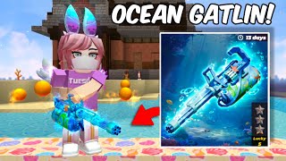 New quotOCEAN GATLINquot Lucky Draw In Skyblock [upl. by Paxton128]