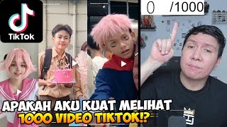 Mencoba NAMATIN 1000 Video TikTok [upl. by Sicnarf333]