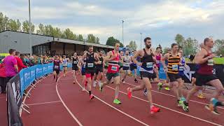 Jarrow 10k Race A start Organised by RunThrough 6 October 2024 [upl. by Fairman795]