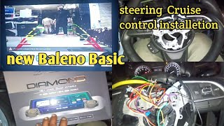 new Baleno Basic  full sound setup  steering control Cruise control installetion [upl. by Neelon]