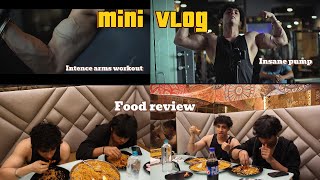 Killer Arm Workout And Epic Post Workout Feast [upl. by Bondy]