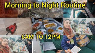 Mom 6AM to 12PM Morning to Night Routine🥬How I Manage Dawat With Kids [upl. by Adai]