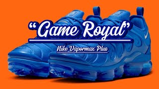 Nike Air Vapormax Plus “Game Royal”  Detailed look  Price [upl. by Helbonnas]