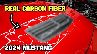 DECKING OUT MY 2024 MUSTANG IN CARBON FIBER [upl. by Anifled450]