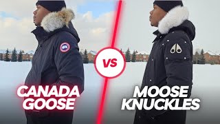 CANADA GOOSE LANGFORD PARKA VS MOOSE KNUCKLES STERLING PARKA COMPARISON  Which Is Better [upl. by Acimat280]