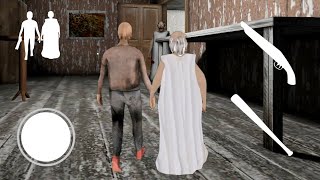 Granny Is  Playing As White Granny And Grandpa  Door Escape Full Gameplay [upl. by Trina]