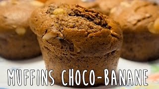 MUFFINS CHOCOBANANE Recette rapide et facile [upl. by Lemmor65]