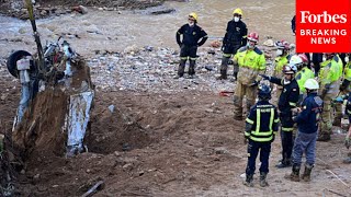 Spanish Authorities Conduct Recovery And Rescue Operations In After Extreme Flooding In Valencia [upl. by Floridia18]