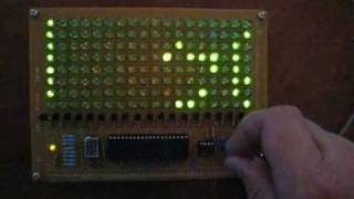 144 LED Display  Sine Wave Text Scroller [upl. by Ardnassak]