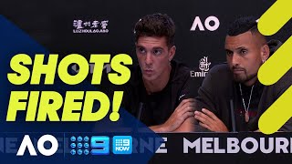 Kokkinakis and Kyrgios cheeky crack at opponents for disrespectful tag  Australian Open 2022 [upl. by Lupien27]