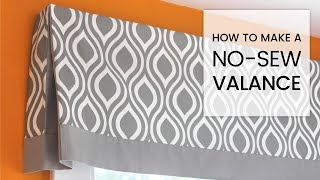 DIY No Sew Valance Tutorial [upl. by Duffie]