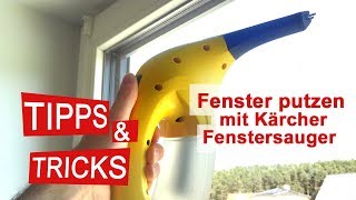 Fenster streifenfrei sauber Das kann der Kärcher AkkuFenstersauger  Test [upl. by Airym794]