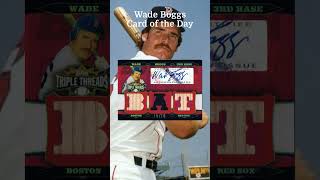 Wade Boggs 2006 Topps Triple Threads Relic Autograph [upl. by Tandie]