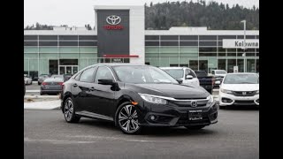 Black 2016 Honda Civic Sedan EXT Walkaround  Kelowna Toyota [upl. by Kristien]