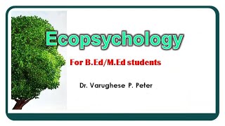 ECOPSYCHOLOGY [upl. by Attesoj]