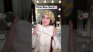 VIRAL Bow Hack🎀🤯 CHALLENGE shorts youtubeshorts [upl. by Ydnes155]