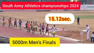 5000m Mens Final Southan Army championships 2023 1512sec 5000m athletics trackandfield [upl. by Marten]