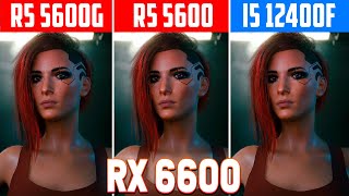 Ryzen 5 5600G vs 5600 vs 12400F  Performance Benchmark with RX 6600 AMD vs Intel [upl. by Eibbob211]