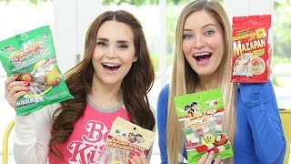 TRYING MEXICAN CANDY w iJustine [upl. by Arevle146]