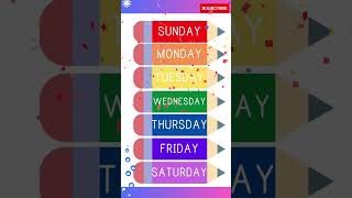 Days of the Week Song  7 Days of the Week [upl. by Faustina]