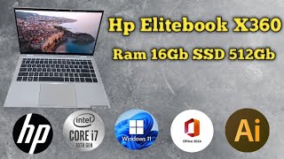 hp Elitebook x360 Core i7 Generation 10th ram 16gb SSD 512gb touchscreen [upl. by Booma]