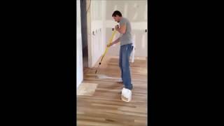 How to apply waterbased finish on hardwood floors [upl. by Adnileb605]