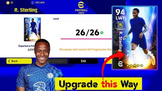 R Sterling Max Rating Upgrade in Pes 2023  Sterling Max Level  eFootball 2023 Mobile [upl. by Schug505]