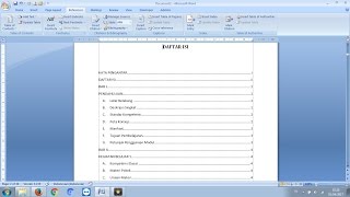 Cara Membuat Daftar Isi Otomatis Mudah FULL OTOMATIS [upl. by Aihsal803]