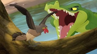 Lion Guard Makuu Attacks  Ono the Tickbird HD Clip [upl. by Kolb]