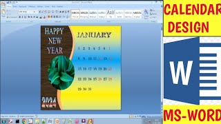 CALENDAR DESIGN IN MSWORDHow to draw calendar design in mswordmswordlogodesignbasic msword [upl. by Ecitnerp]