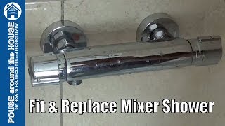 How to change a shower bar valve Shower mixer install amp replace [upl. by Jeconiah]