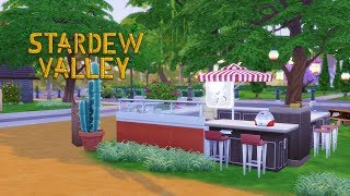 심즈4 건축 스타듀밸리 아이스크림 가판대 Stardew Valley Ice Cream Stand｜ 수피아 [upl. by Broek]