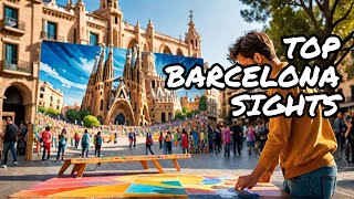 EXPLORE the BEST 10 Tourist Attractions in Barcelona [upl. by Aiksa85]