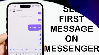 How To See First Message On Messenger Without Scrolling 2024 [upl. by Stefan]