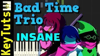 Triple the Threat  Bad Time Trio by Nick Nitro  Insane Mode Piano Tutorial Synthesia [upl. by Htebzile]