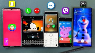 Imo Viber Threema SnapChat  Incoming Call Blackberry amp Xiaomi Qin amp iPhone 5s amp Pixel 8P amp S24U [upl. by Wolfgang]