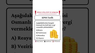 📌 1 SORU amp 1 NET Serisi Part 14 ✅ kpss2024 kpssgüncel kpsslisans kpss kpssönlisans kpsstarih [upl. by Dennett757]